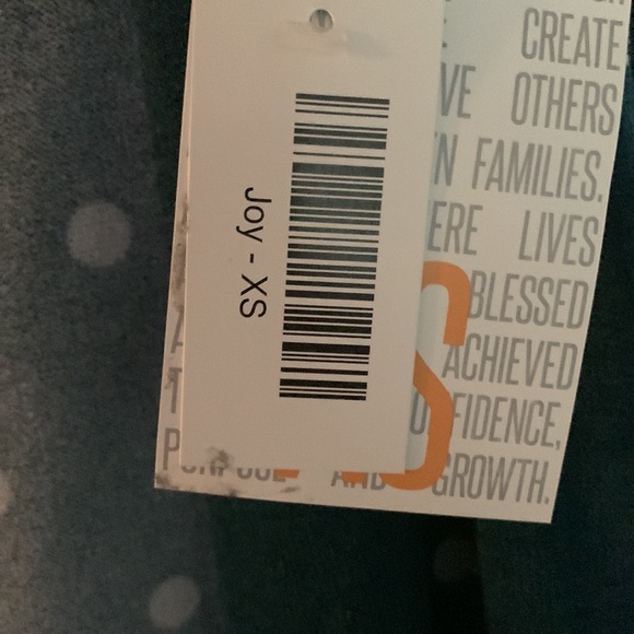 Navy Blue & White Polka Dot LuLaRoe Joy Duster Vest - NWT XS - Picture 5 of 8